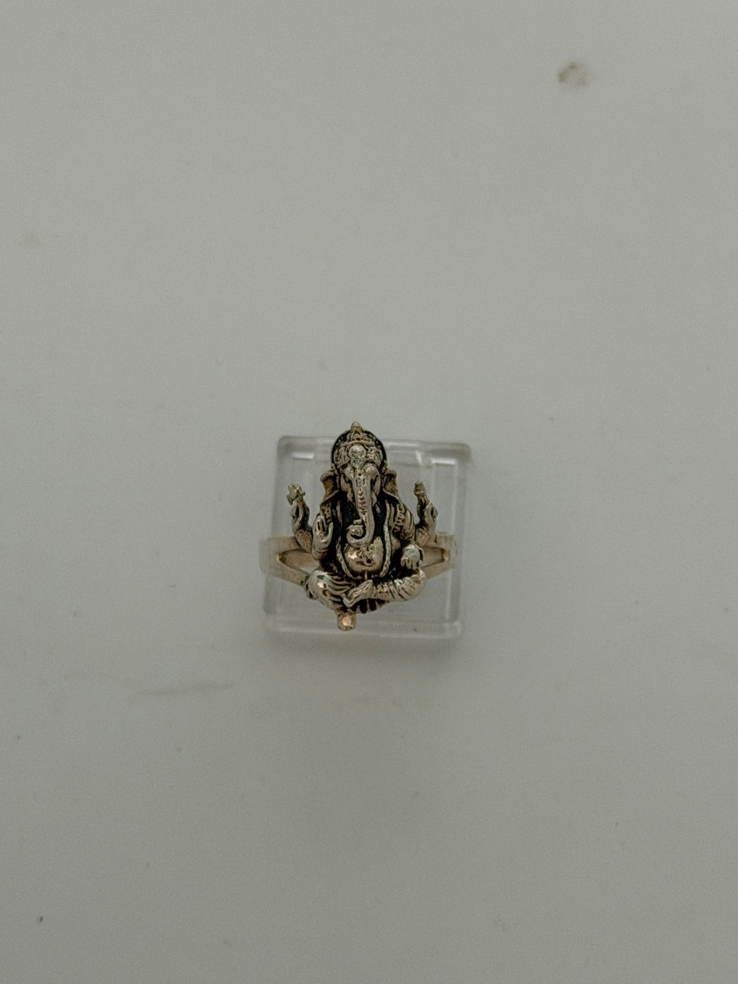 Anello in argento 925 con elefante Ganesha – Simbolo di fortuna e protezione