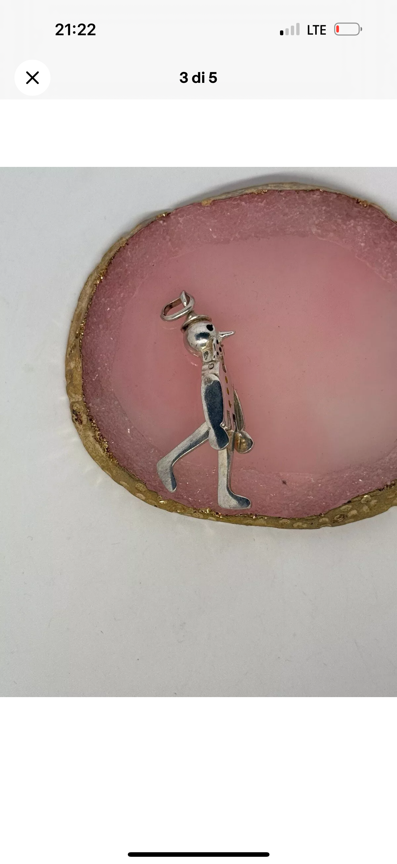 Collana in argento 925 Pinocchio