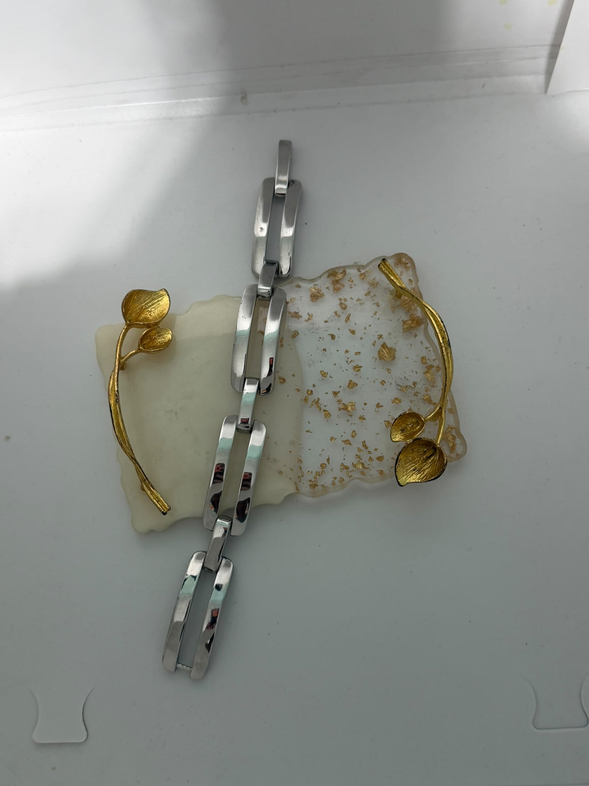 Bracciale schiava in argento 925 con targhette traforate