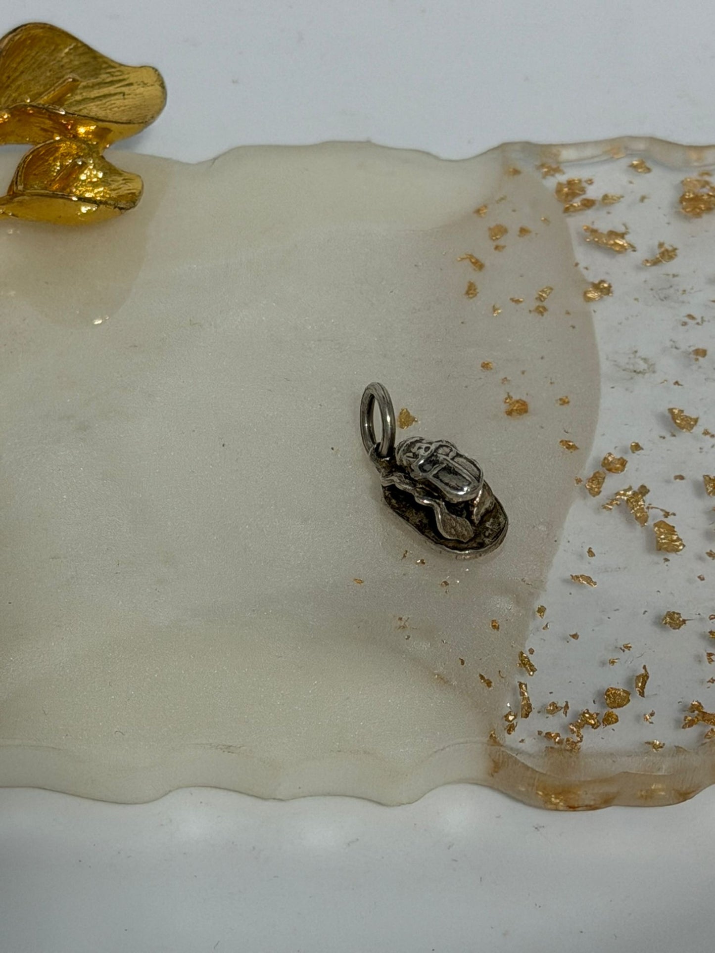 Collana in Argento 925 con Ciondolo Scarabeo