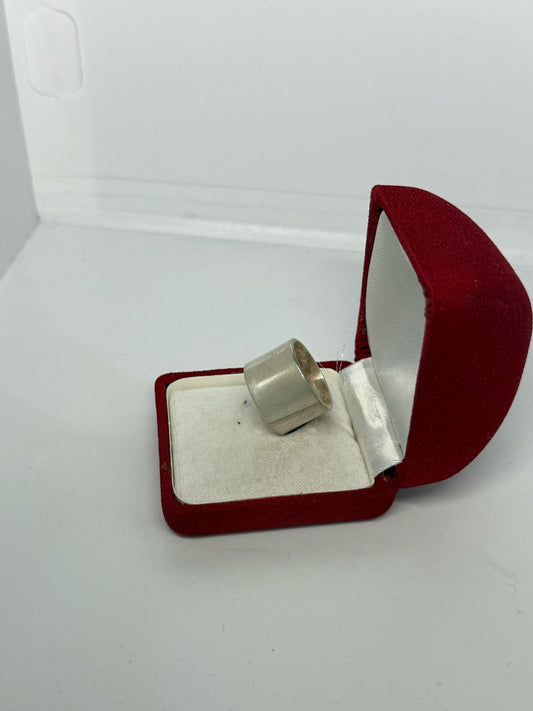 Anello fascia larga in argento 925
