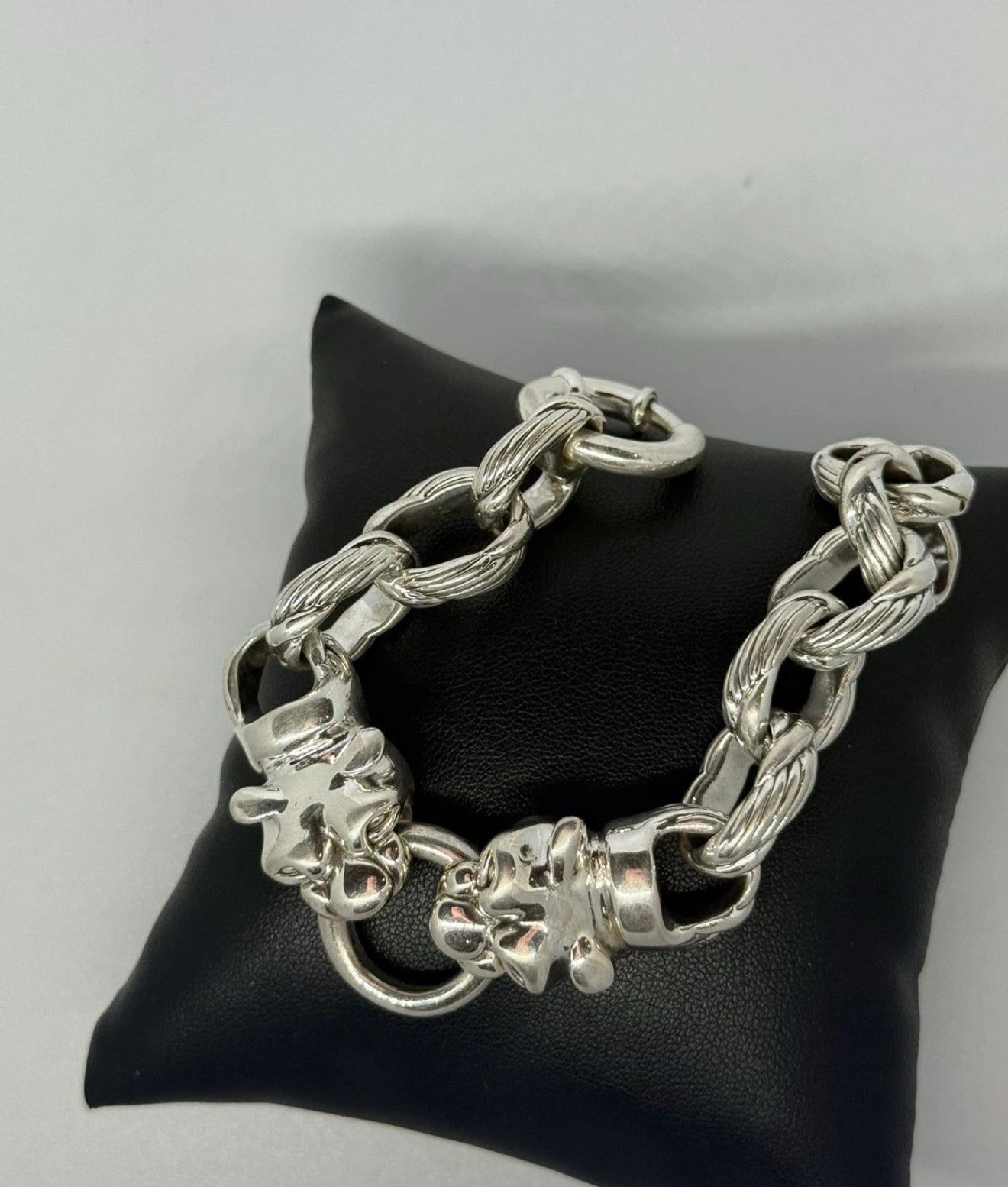 Bracciale pantere in argento 925