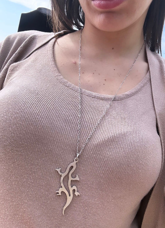 Collana con ciondolo geco