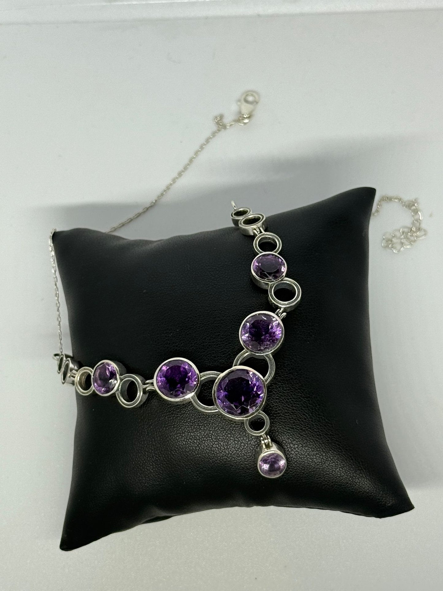Collana in argento 925 ametista viola
