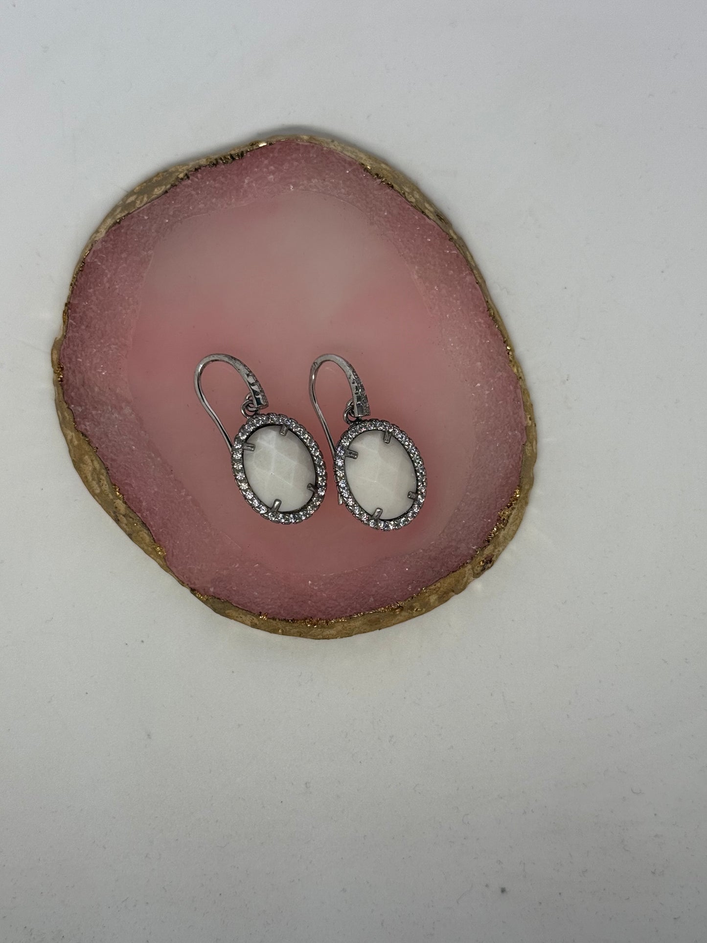 Orecchini in argento 925 pietra bianca