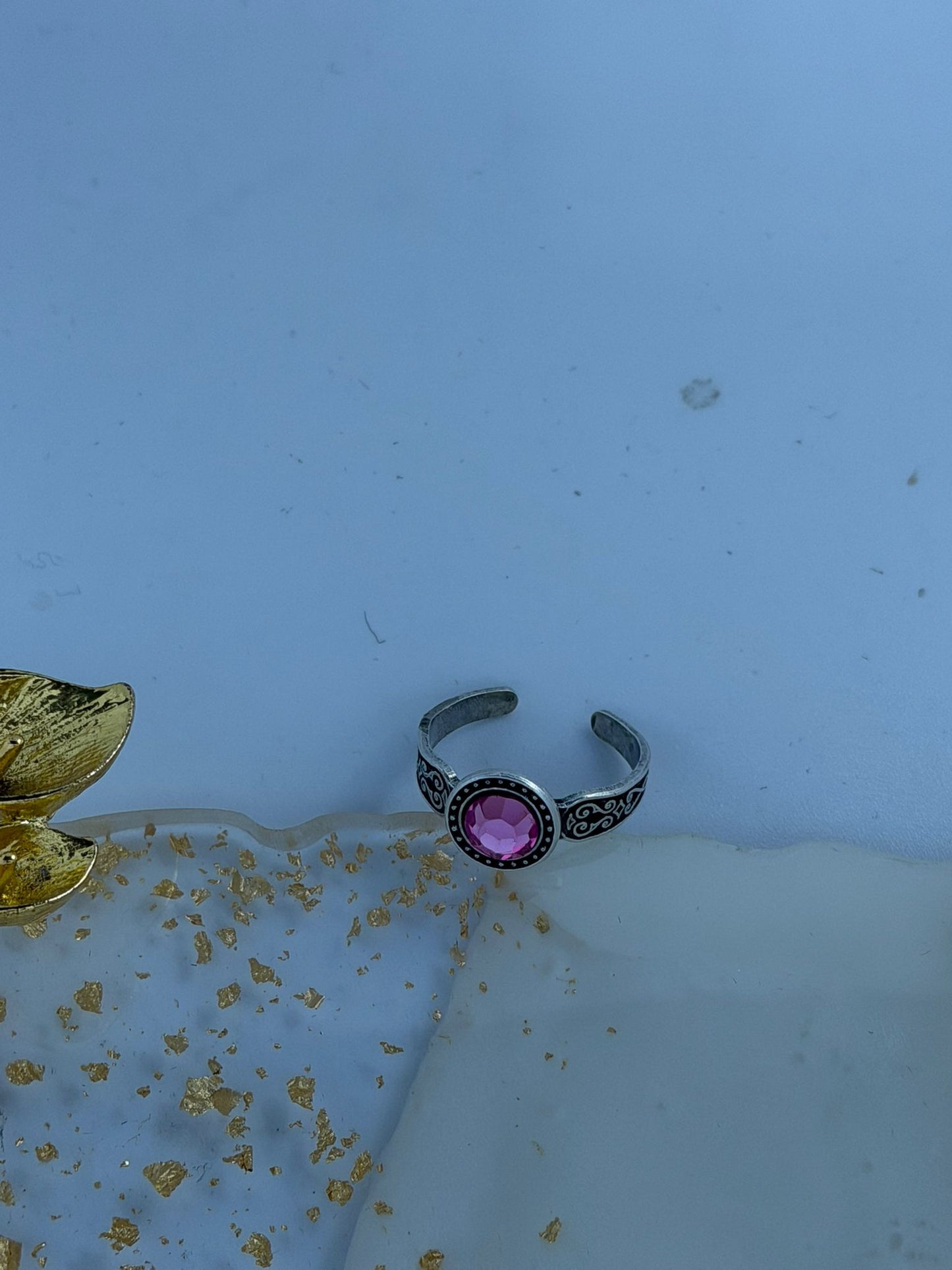Anello Rosa di Francia in Argento 925 – Misura Regolabile