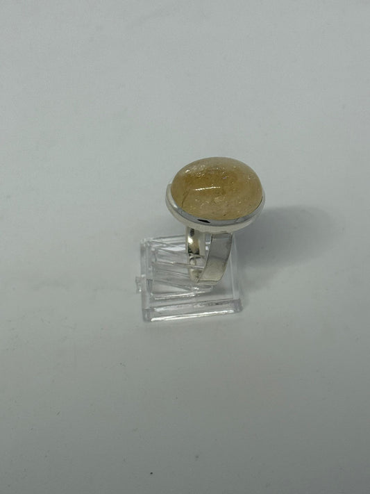 Anello in argento 925 tomalina gialla