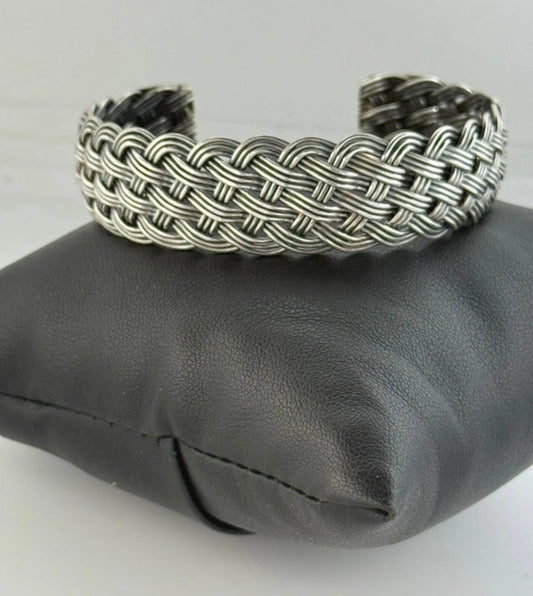 Bracciale in argento 925 intrecciato