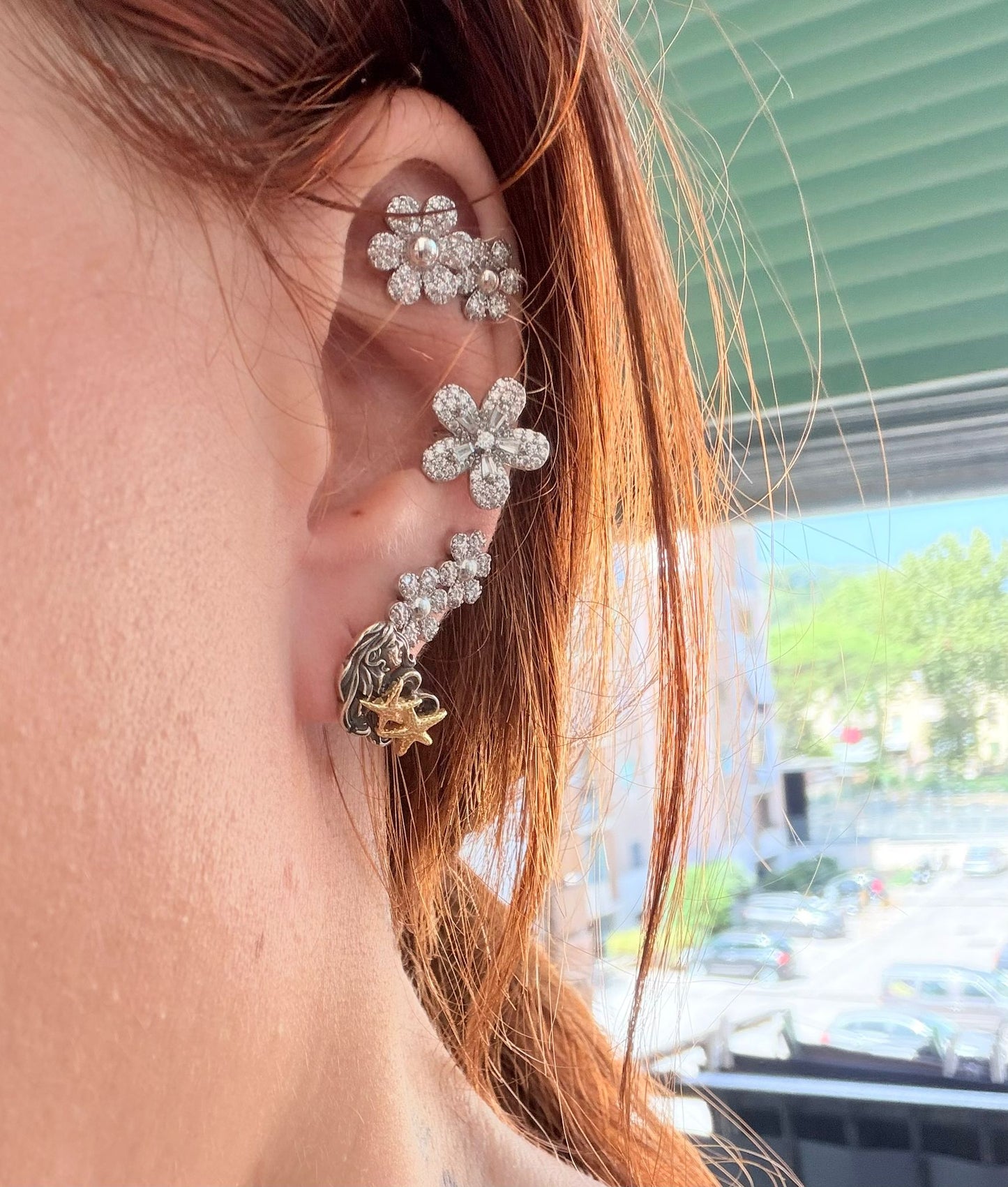 Orecchini al Lobo in Argento 925 Venere — 2,5 cm