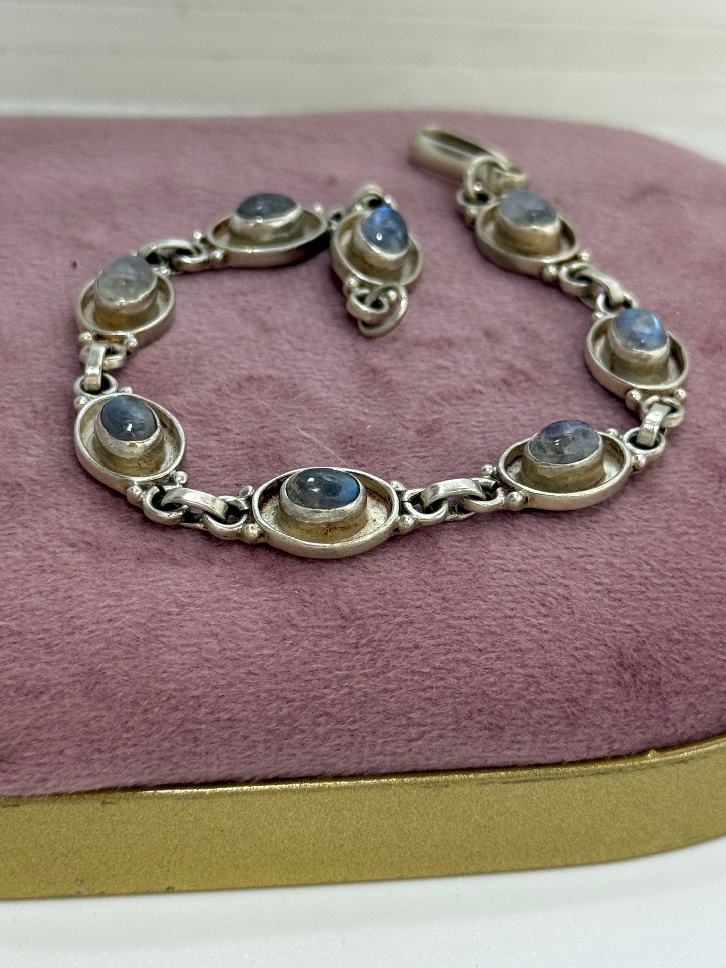 Bracciale in argento 925 pietre di luna