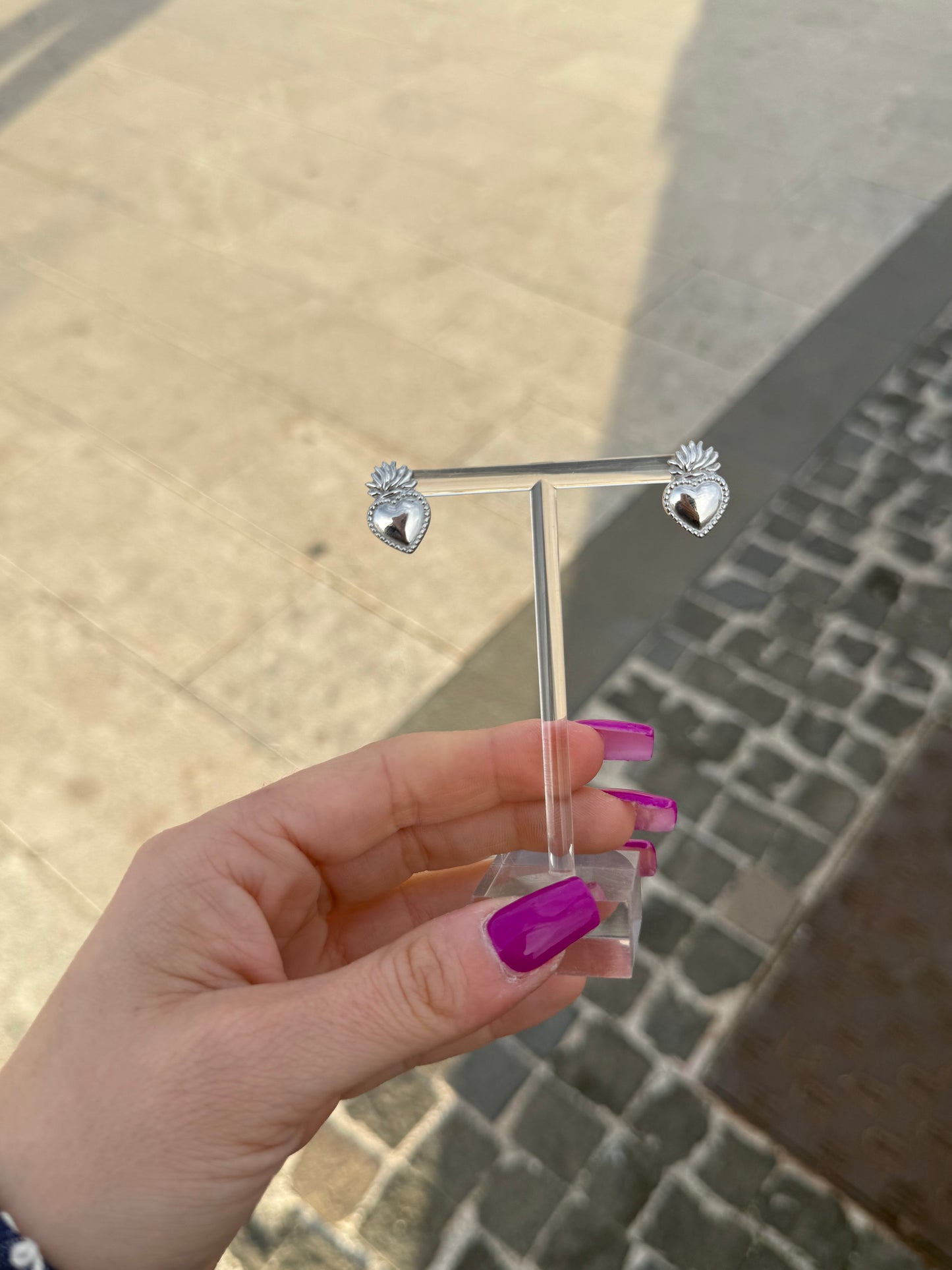 Orecchini al lobo sacro cuore