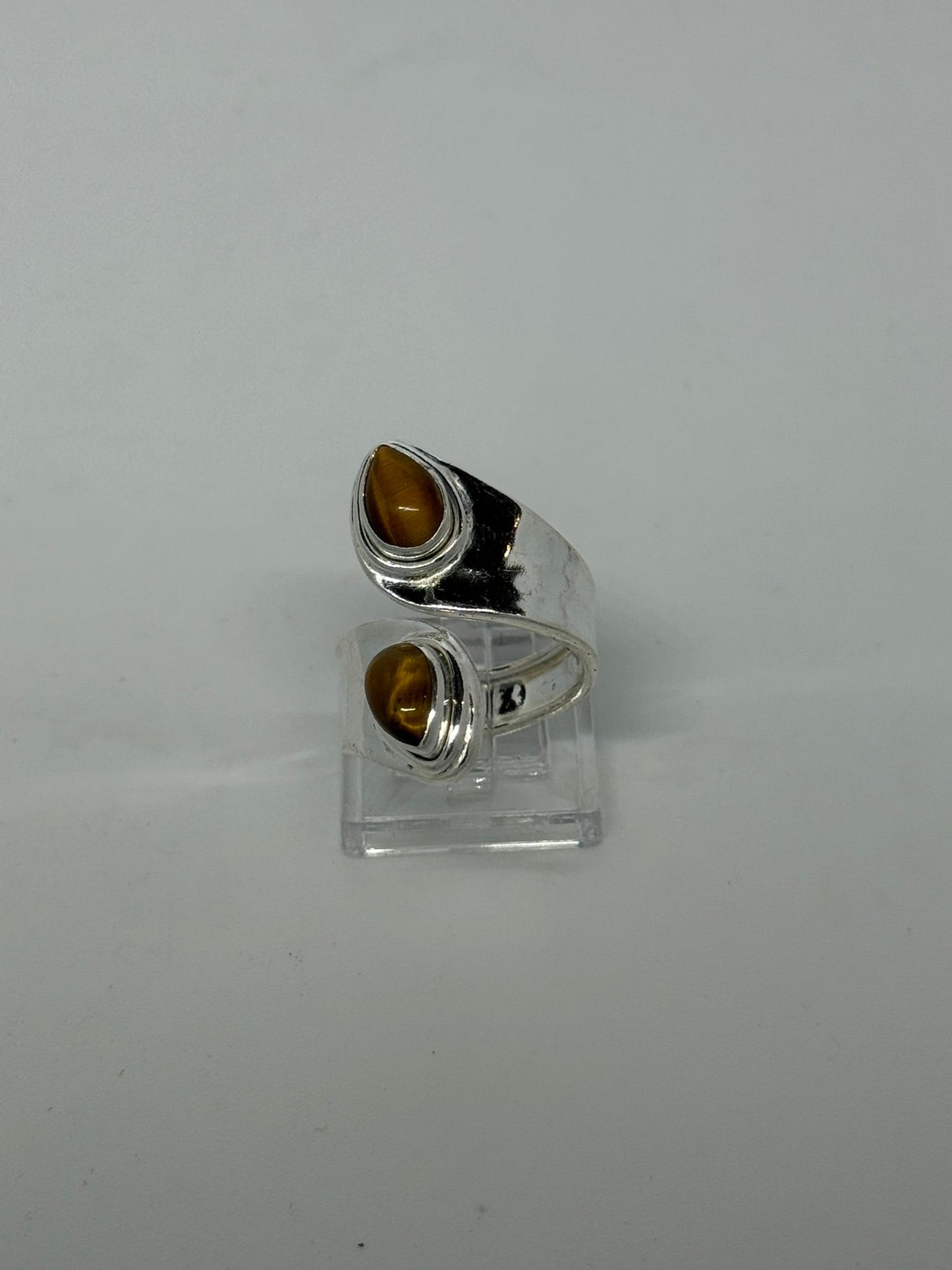 Anello occhio di tigre in argento 925