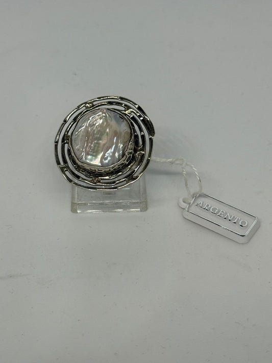 Anello in argento 925 perla scaramazza