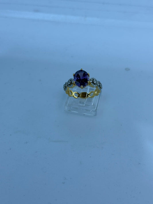 Anello in argento 925 ametista viola