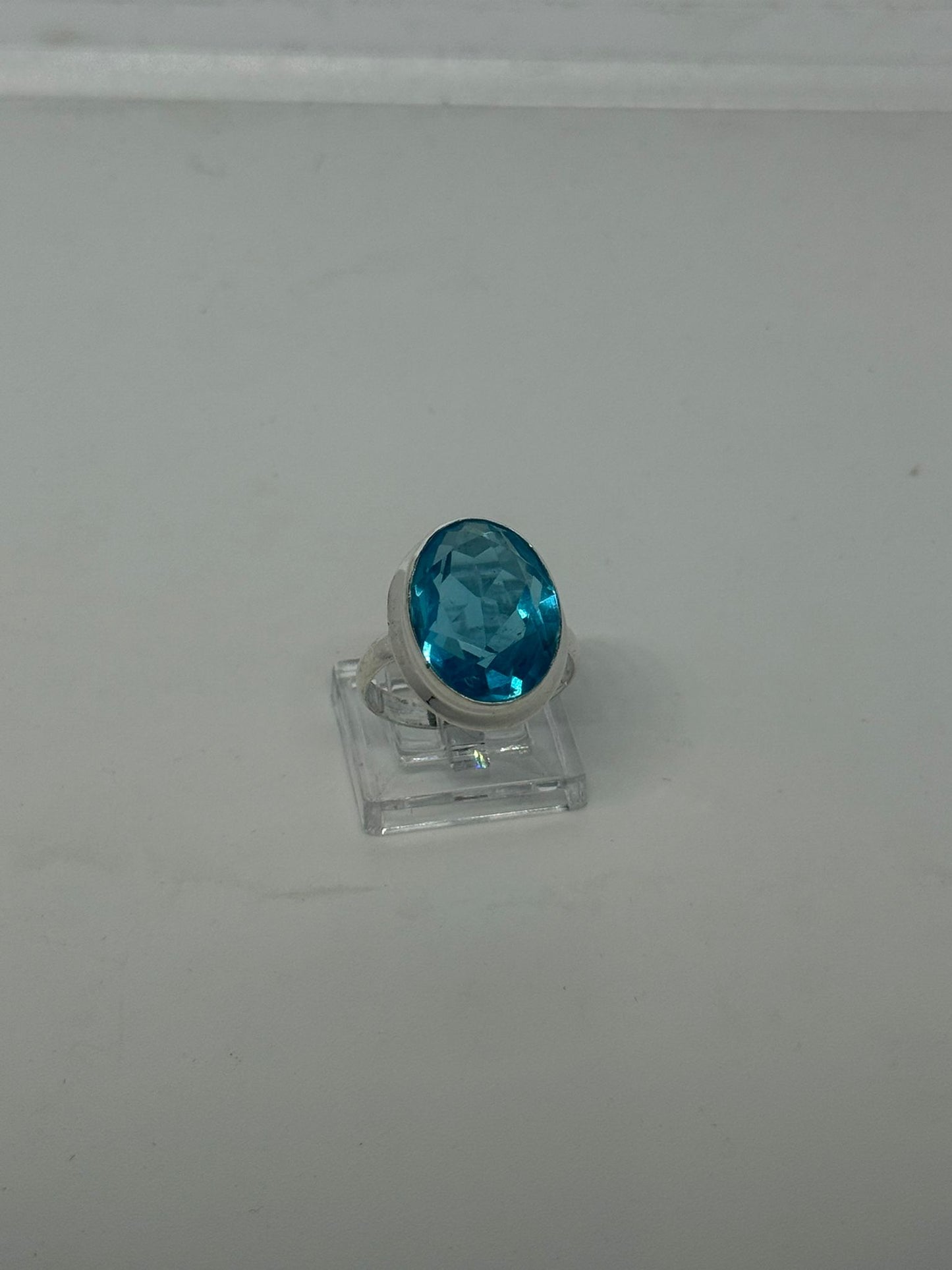 Anello in argento 925 acquamarina