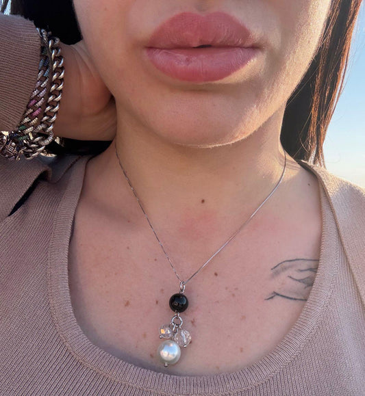 Collana in argento 925 perla