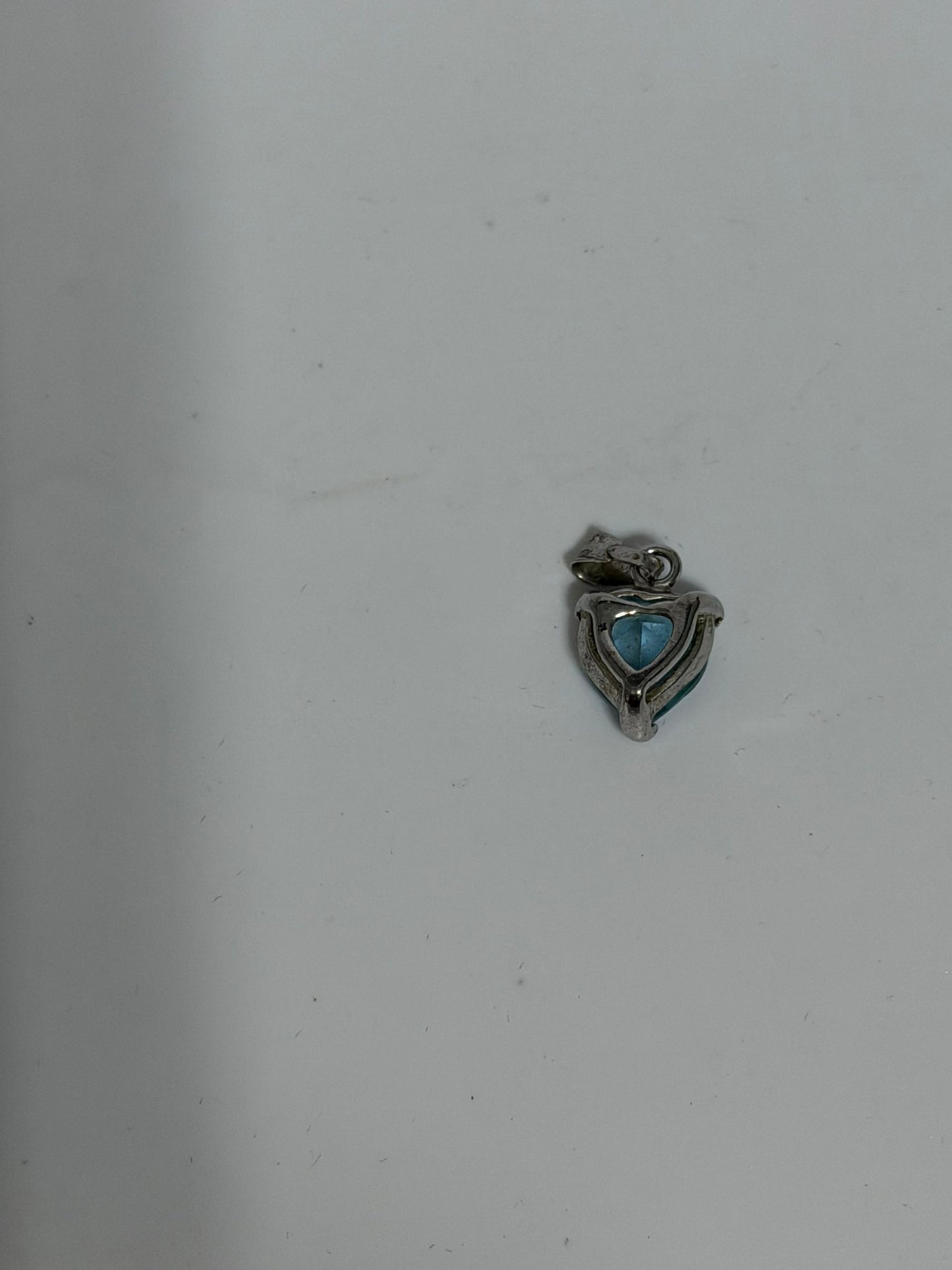Collana in Argento 925 Cuore con Acquamarina – Pietra Naturale