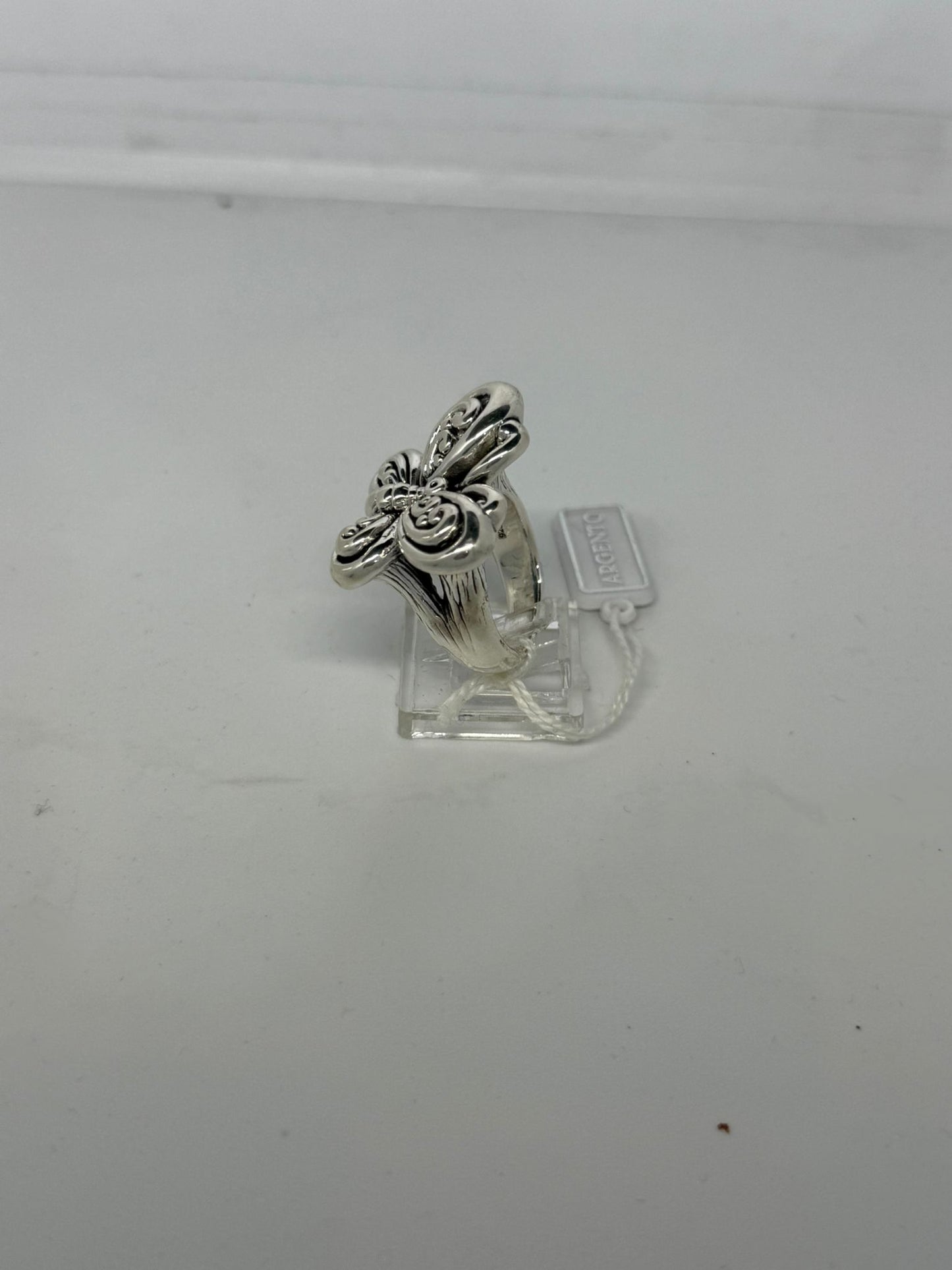 Anello Farfalla Argento 925 Bombato – Misura 16 o 20