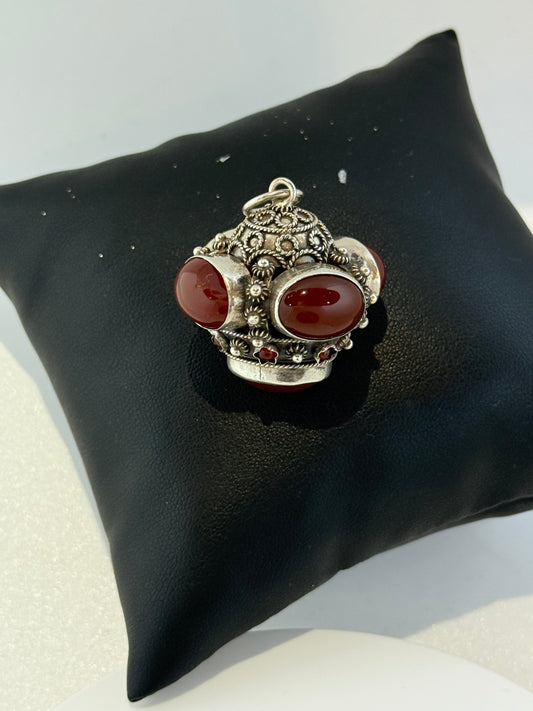 Ciondolo in argento 925 corniola