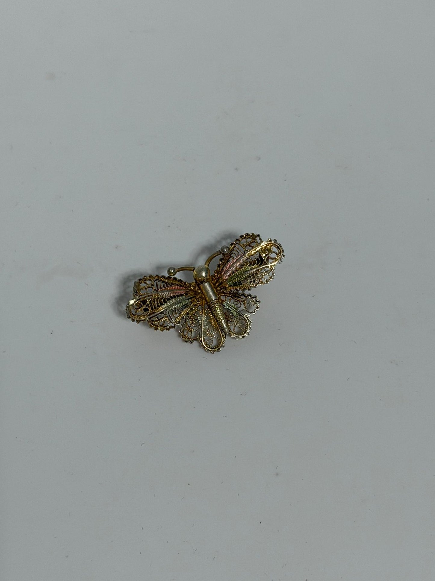 Spilla Farfalla Filigranata e Smaltata in Argento 925 – Simbolo di Trasformazione