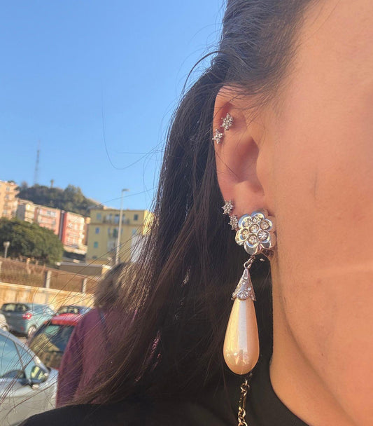 Orecchini perle in argento 925