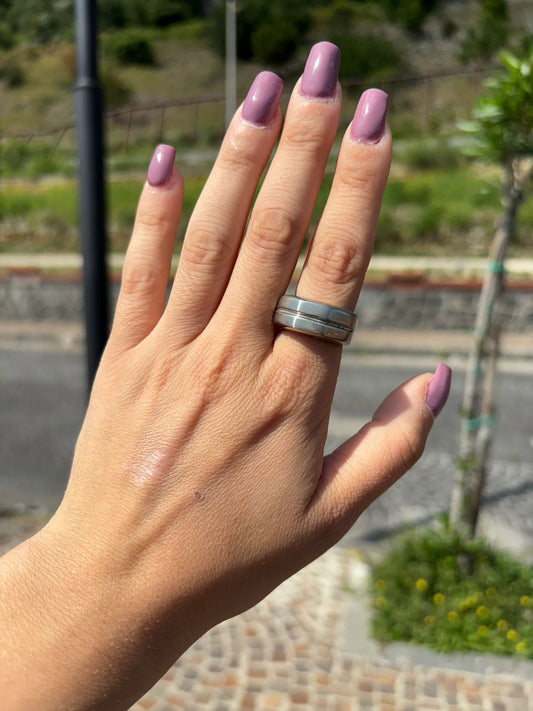 Anello tridimensionale argento 925