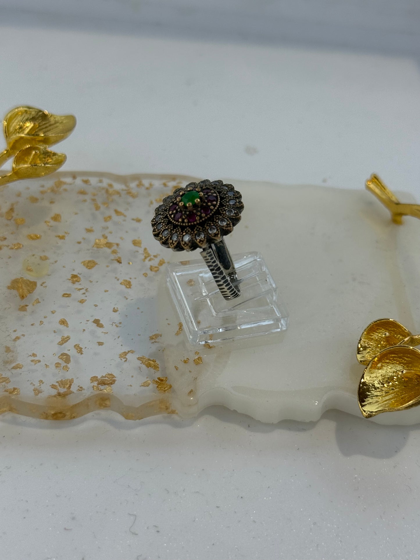 Anello in argento 925 fiore