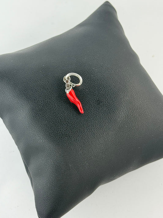 Ciondolo corno San Gennaro in argento 925