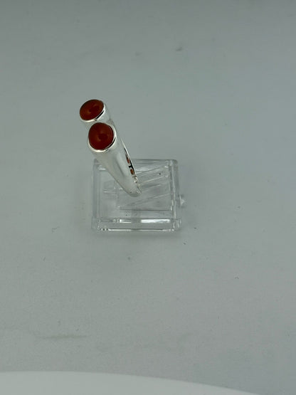 Anello in argento 925 radice di rubino