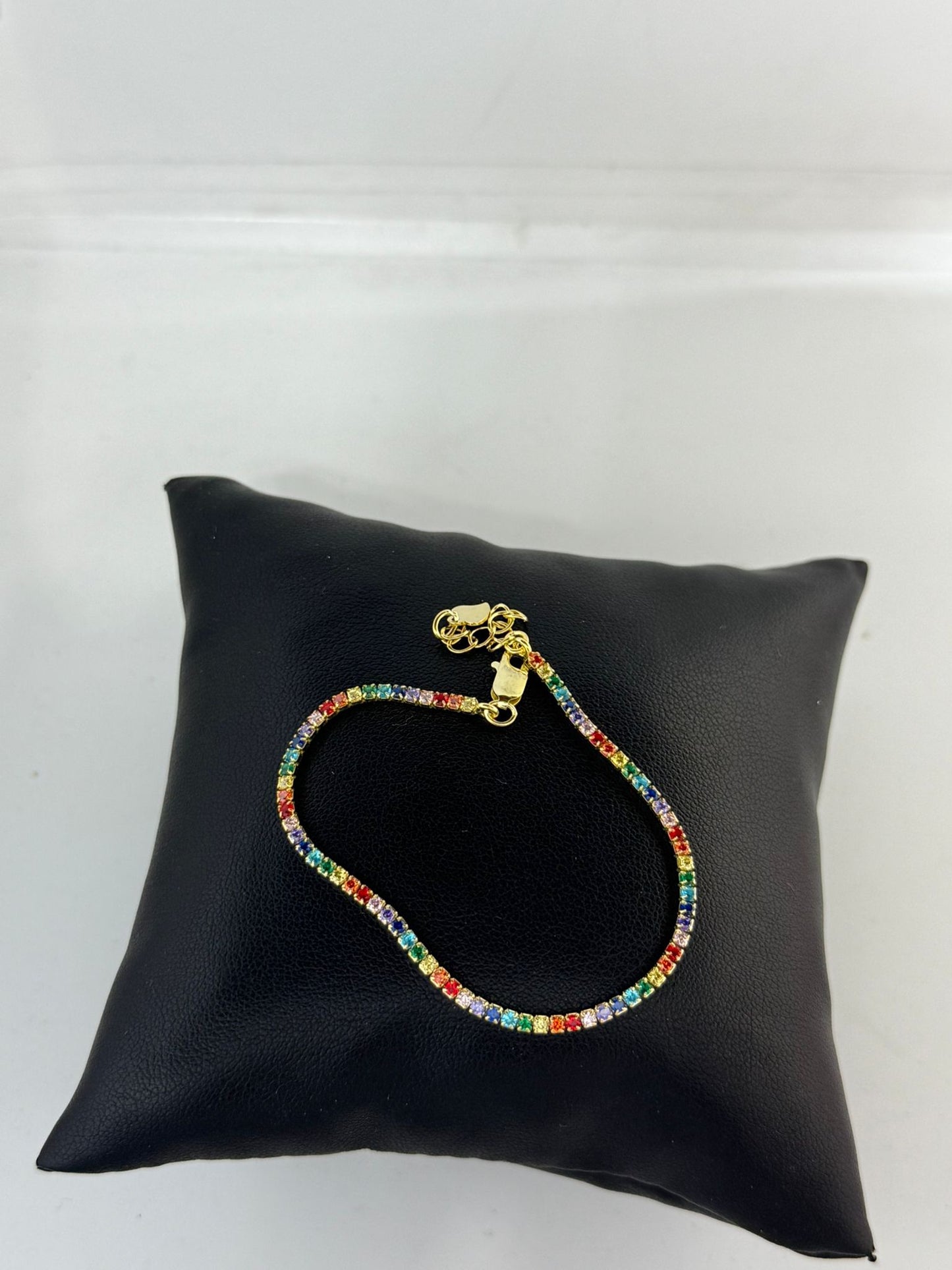 Bracciale tennis pietre multicolor in argento 925