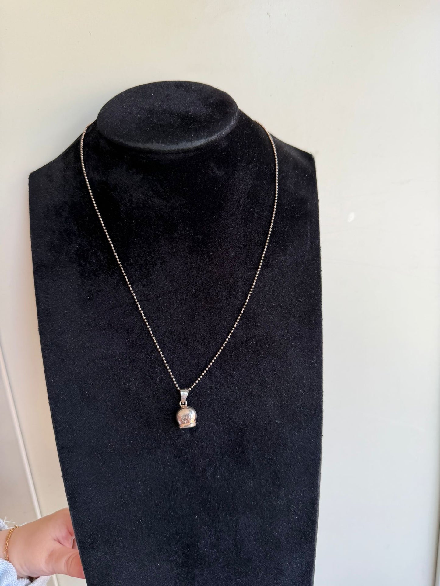 Collana campanella Capri in argento 925 – Simbolo portafortuna
