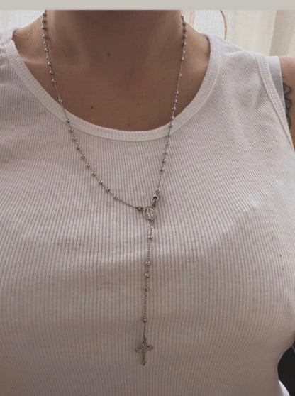 Crocifisso in argento 925 con chiusura – Gioiello religioso artigianale