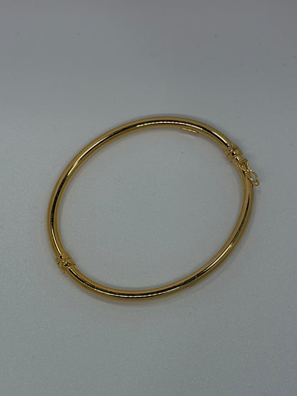 Bracciale tubolare in argento 925 bagnato nell’oro