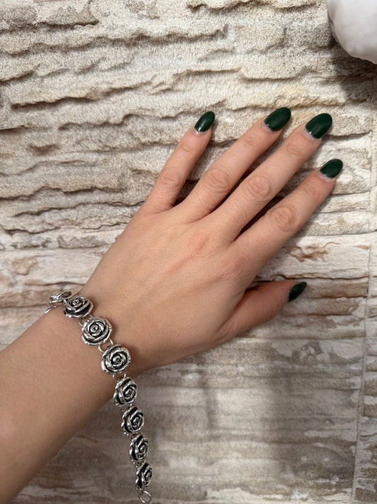 Bracciale in argento 925 rose