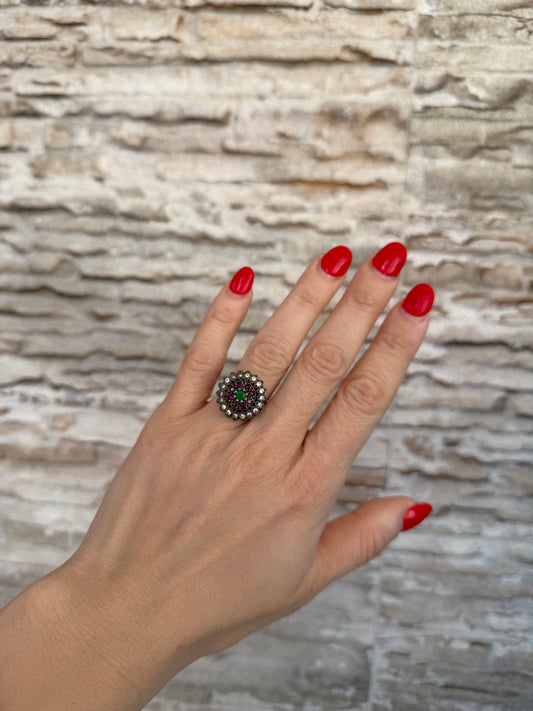 Anello in argento 925 fiore