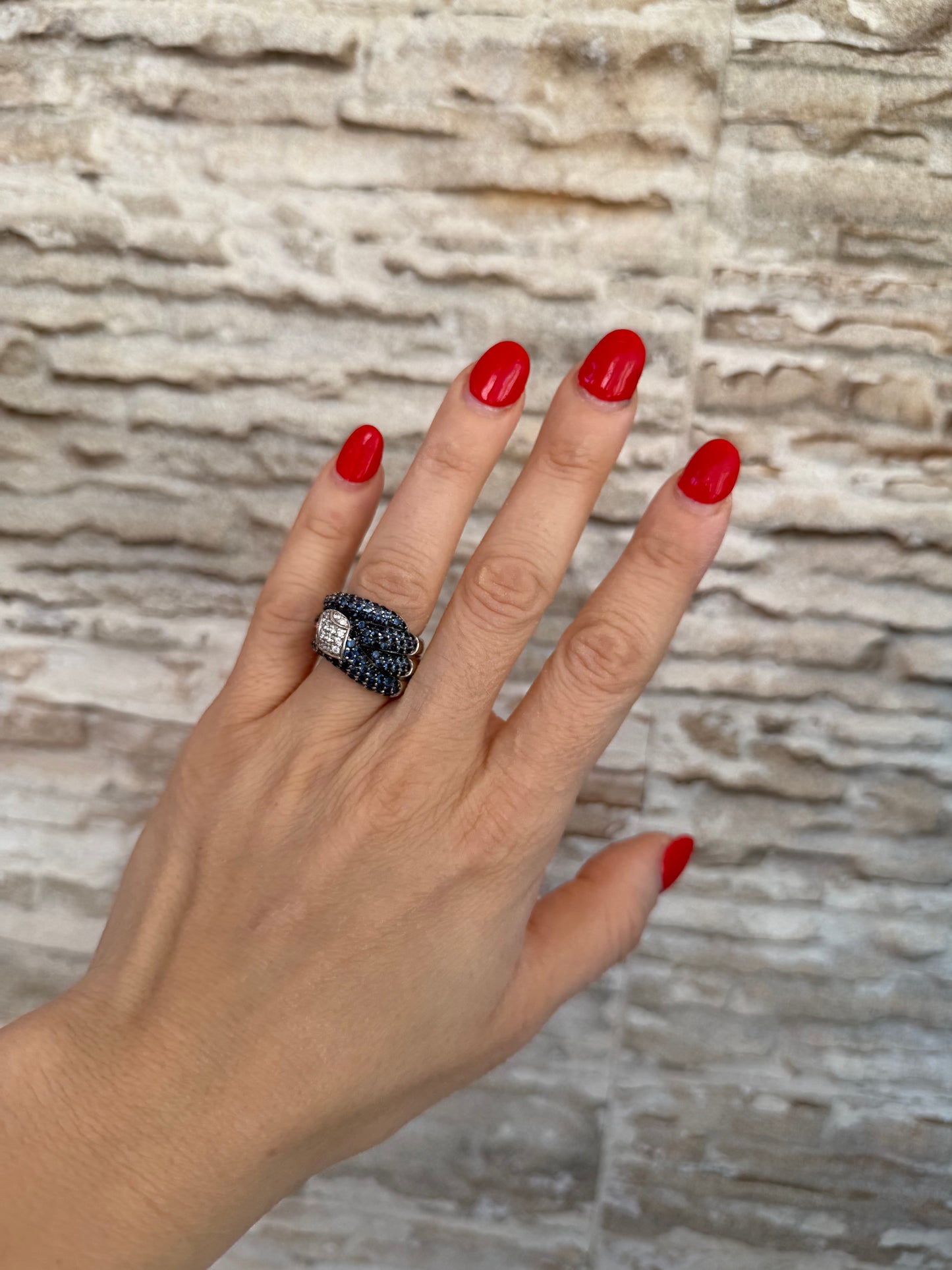 Anello serpente in argento 925