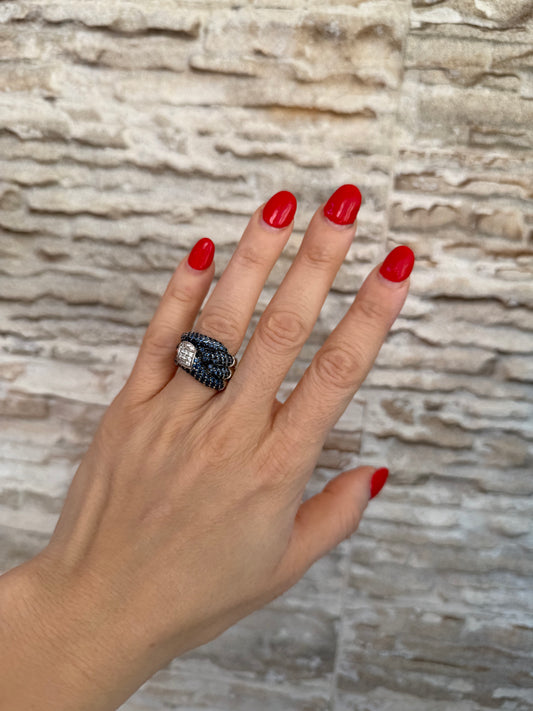 Anello serpente in argento 925