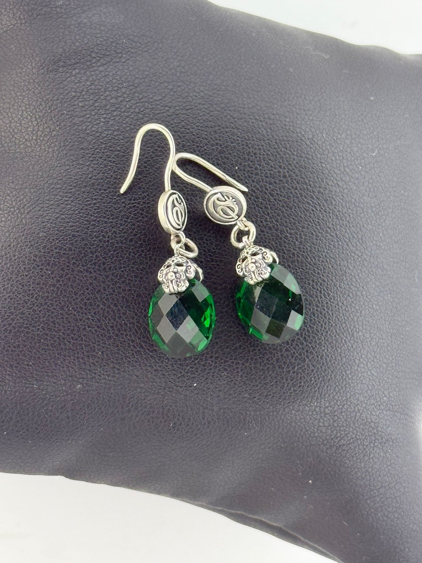 Orecchini in argento 925 Gemma verde