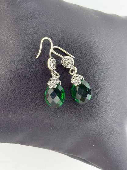 Orecchini in argento 925 Gemma verde