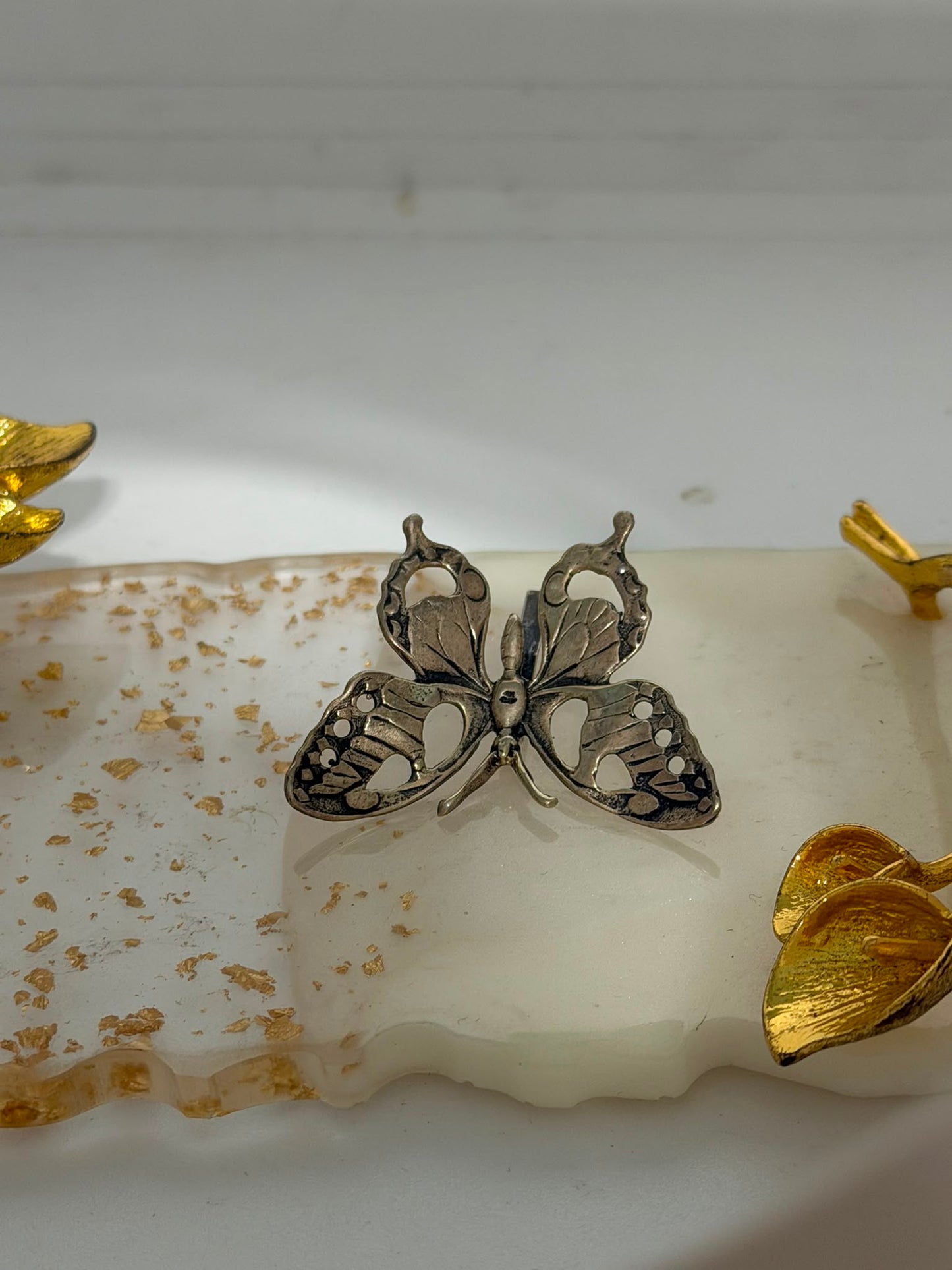 Spillo Farfalla Brunita in Argento 925 – Pezzo Unico Artigianale
