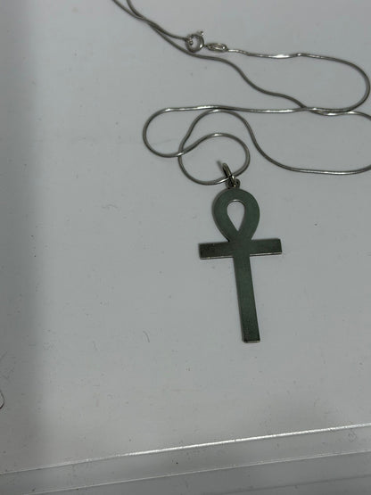 Collana in Argento 925 con Croce Ankh – Simbolo di Vita Artigianale