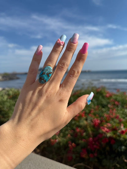 Anello in argento 925 turchese