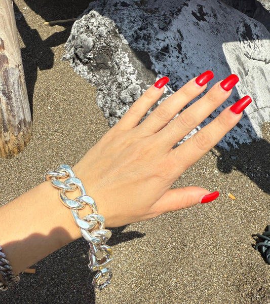 Bracciale groumette in argento 925