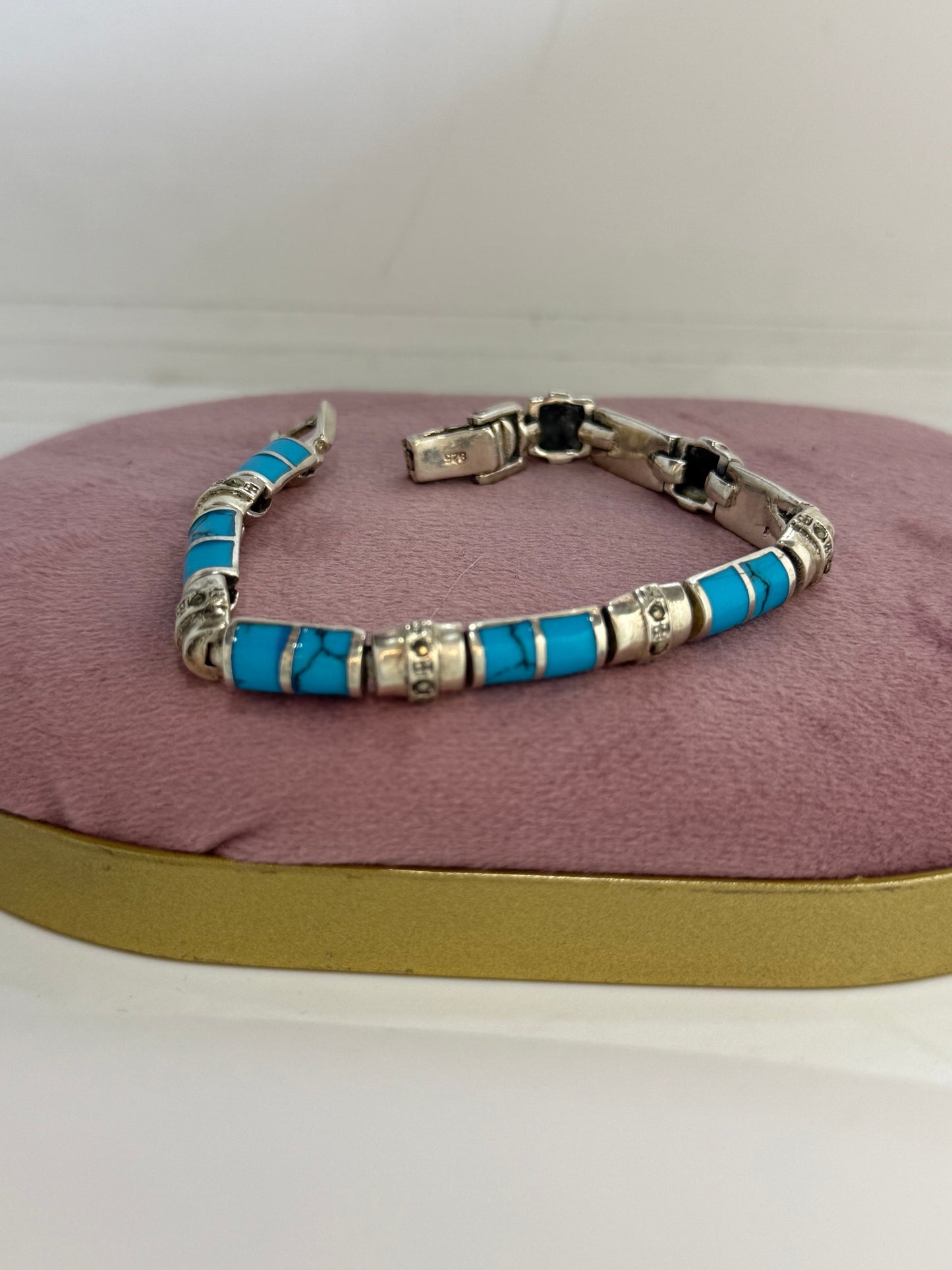 Bracciale in argento 925 turchese