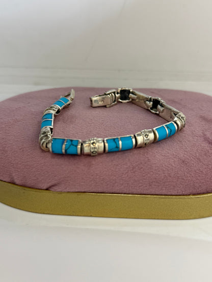 Bracciale in argento 925 turchese