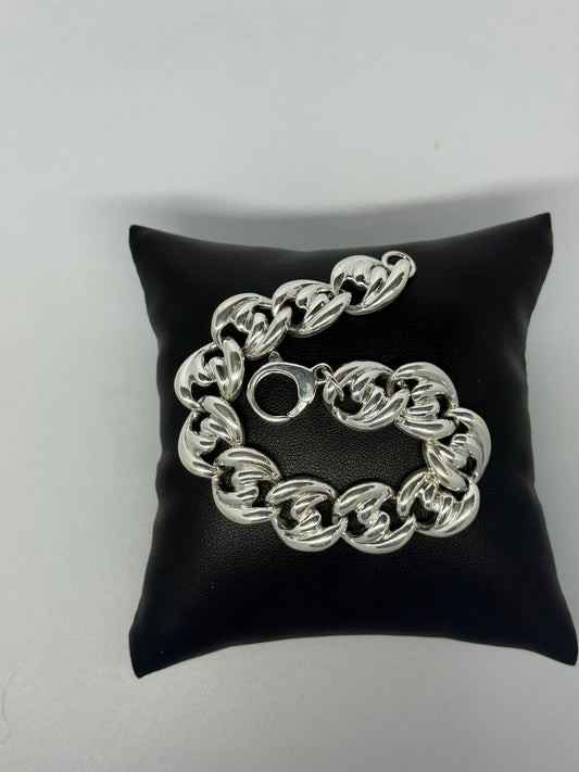 Bracciale doppia groumette in argento 925