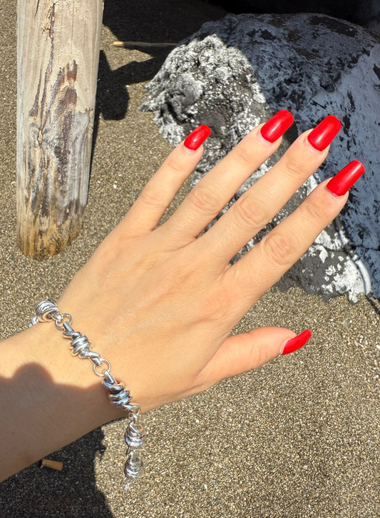 Bracciale in argento 925 attorcigliato