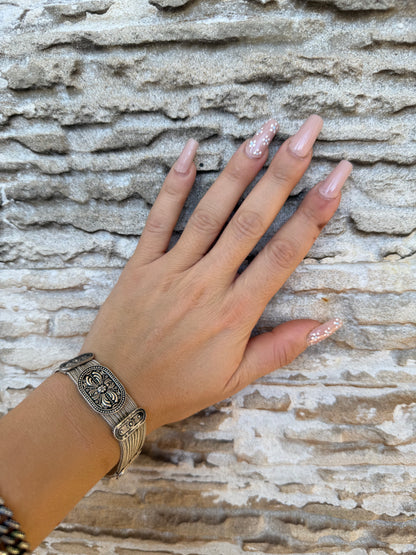 Bracciale in argento 925 fiori