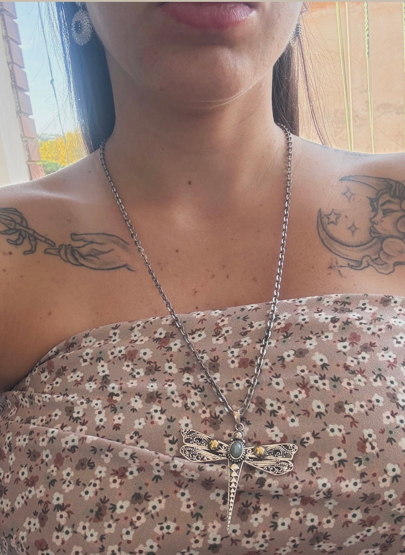 Collana in argento 925 libellula