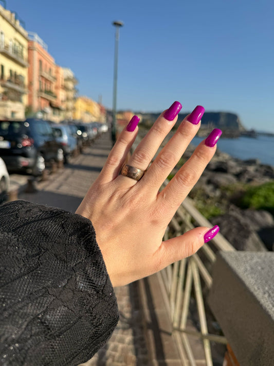 Anello fascia tonda in argento 925